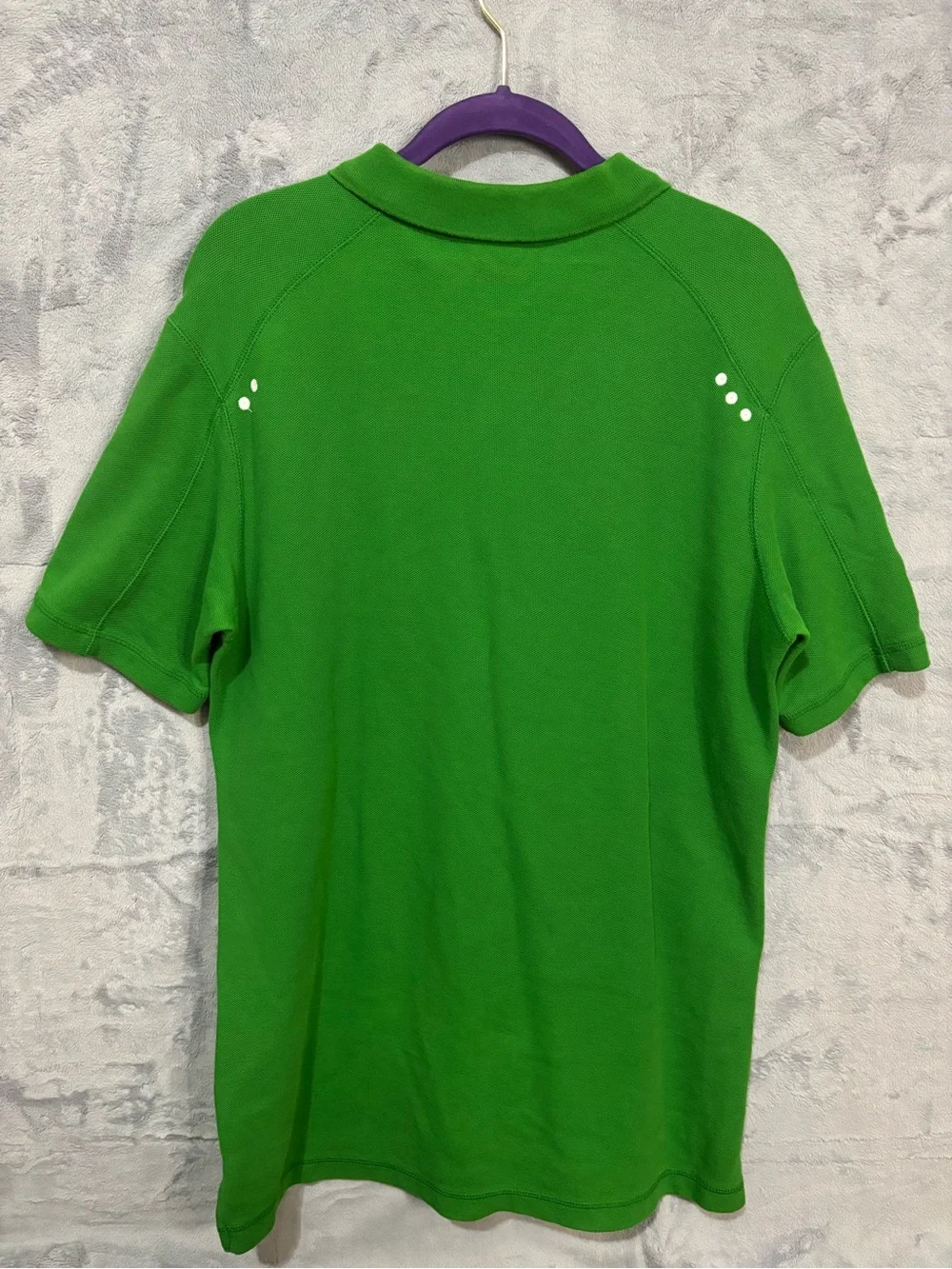 Vtg Nike Air Jordan Green Elephant Print Polo Shirt L